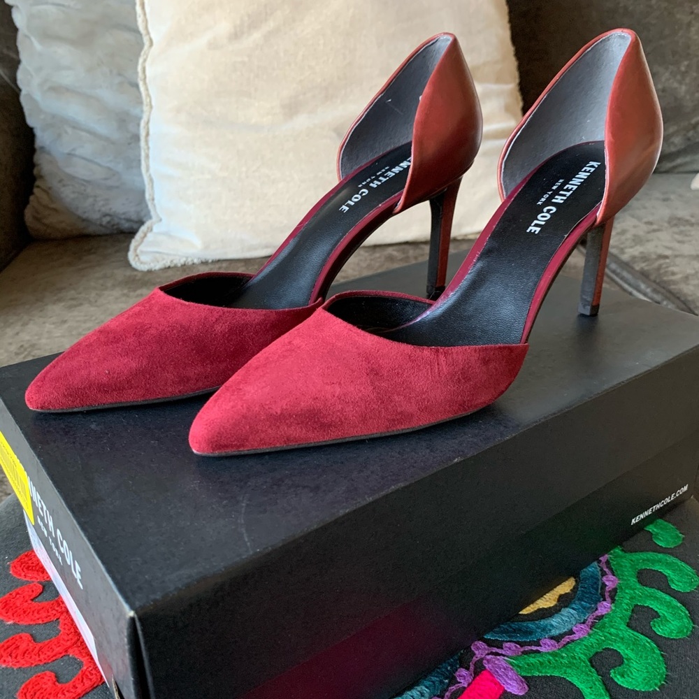 Kenneth Cole Gem d’Orsay Leather Pumps